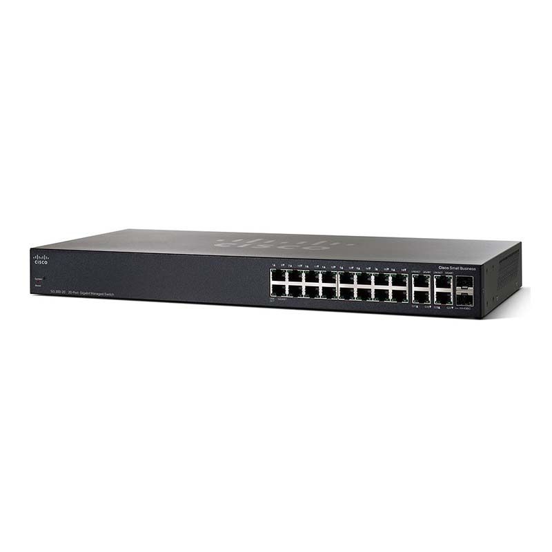 SG300-20, Cisco SG300 Series Switch, 18xGE/2xMini-GBIC