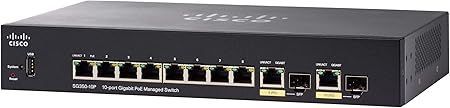 Cisco SG350-10P Managed Switch (10-Port Gigabit PoE)