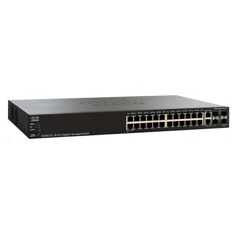 SG350-28MP, Cisco SG350 Switch, 24xGE PoE+/382W/4xSFP