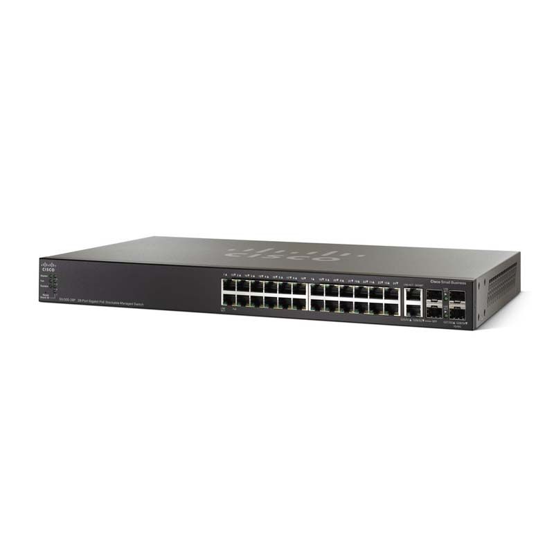 SG500-28P, Cisco SG500 Series Switch, 28xGigabit POE/Stackable/Managed