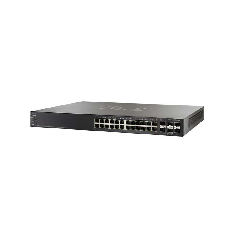 SG500X-24P, Cisco SG500X-24P Switch, 24xGbE PoE/4x10GbE Stackable/Managed