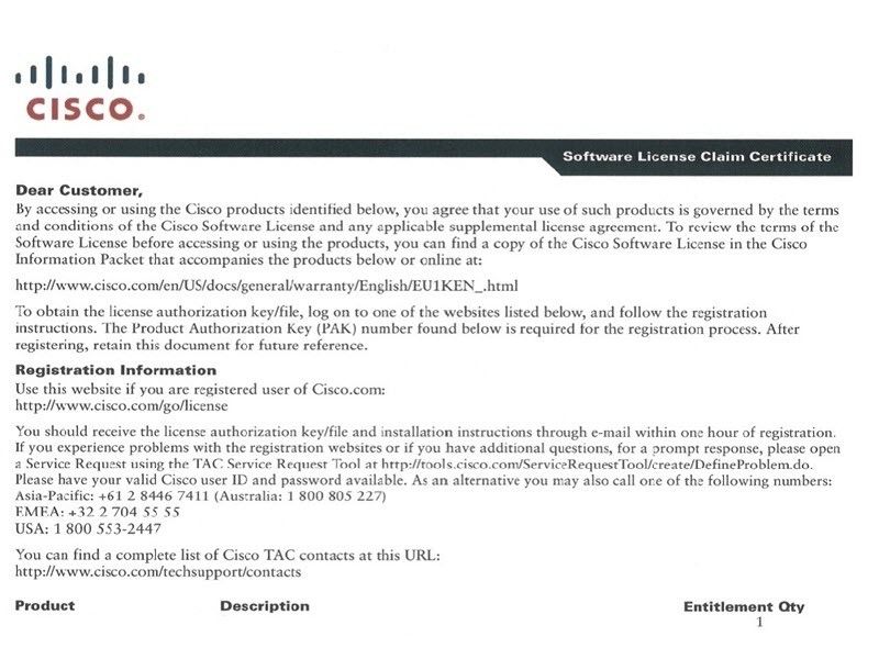 SL-4350-SEC-K9, Cisco 4351 Security License, Paper License/System & Spare