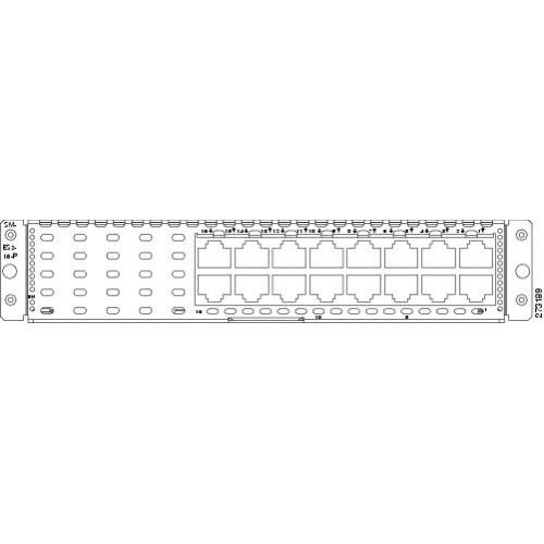 SM-ES2-16-P, Cisco Enhanced EtherSwitch Service Module, 15xFE/1xGE/PoE support/L2