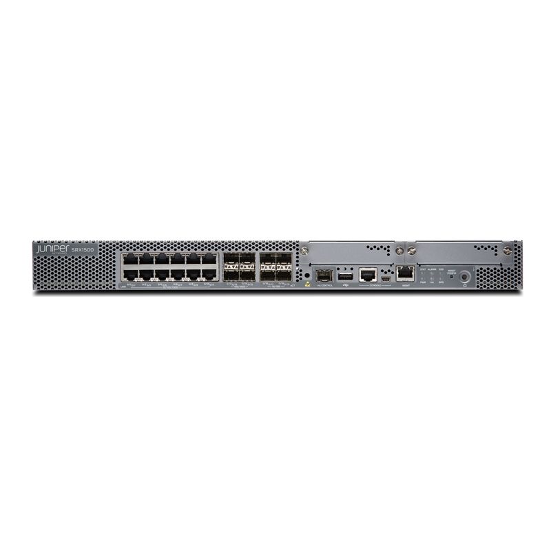 SRX1500-AC, Juniper SRX1500 Firewall, 16x1G 4x10G SFP+ 100GB SSD