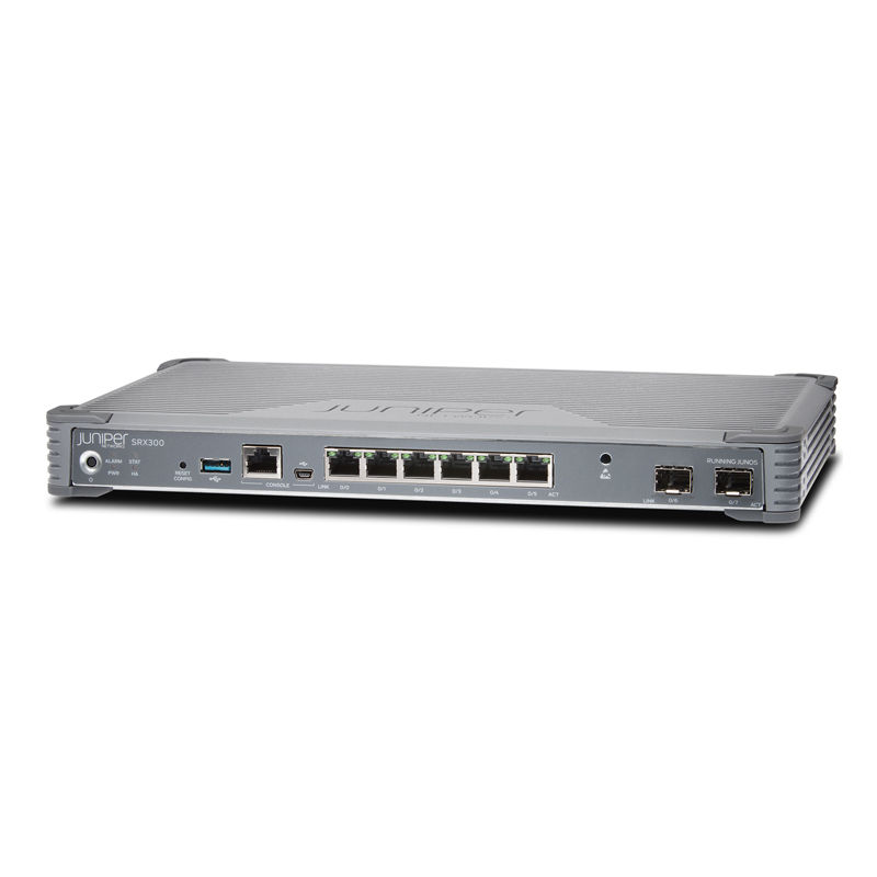 SRX300-SYS-JE, Juniper SRX300 Services Gateway, 8GE/4G RAM/8G Flash
