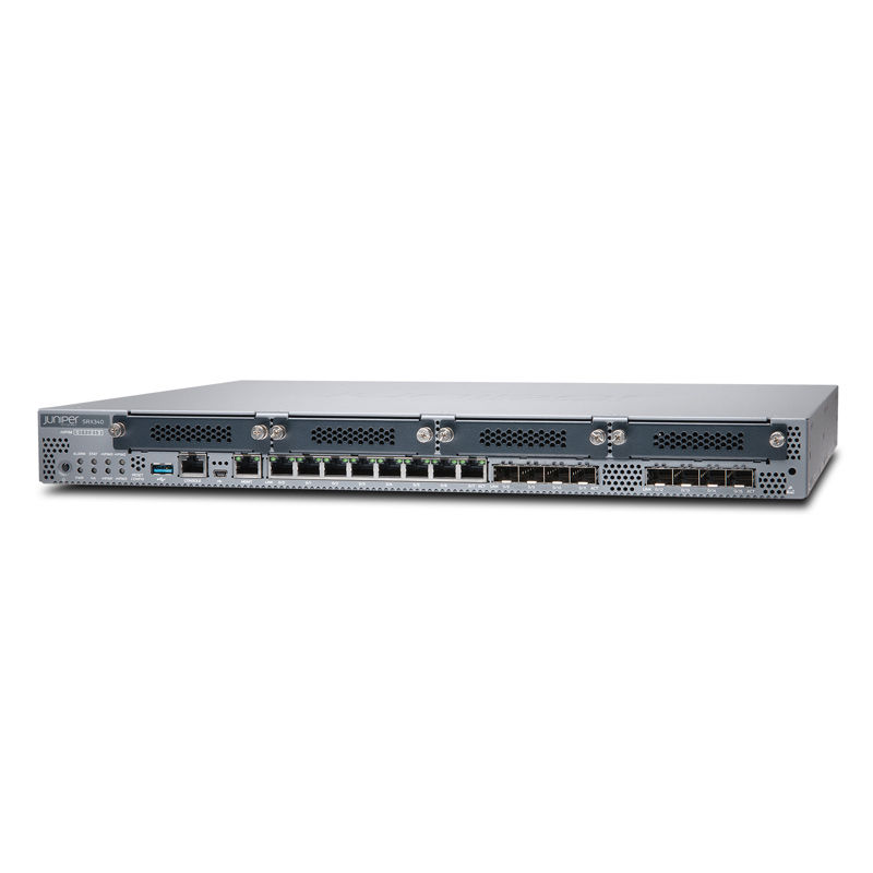SRX340-SYS-JB, Juniper SRX340 Services Gateway, 16GE/4x MPIM slots/4G RAM