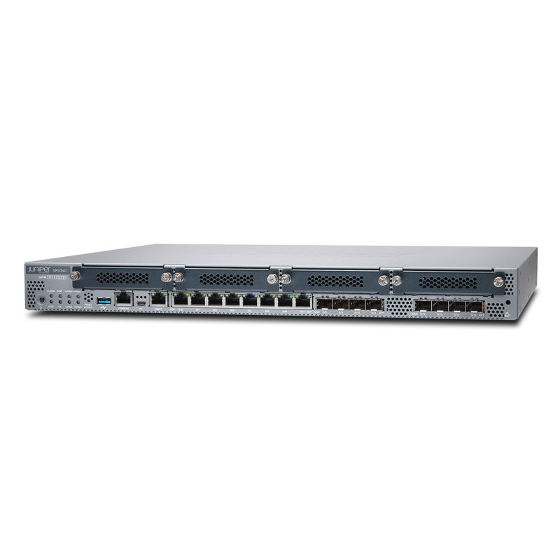 SRX340, Juniper SRX Series Firewall, 16GE 8xSFP/4G RAM/8G Flash