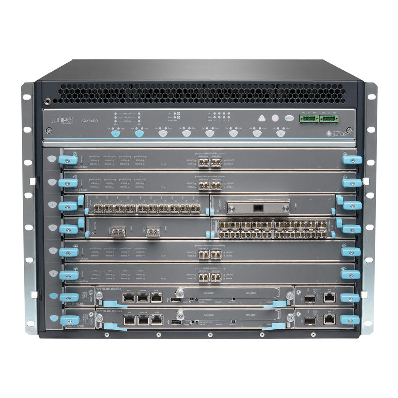 SRX5600X-CHAS, Juniper SRX5600 Chassis, Enhanced midplane/Spare chassis/Fan tray not included