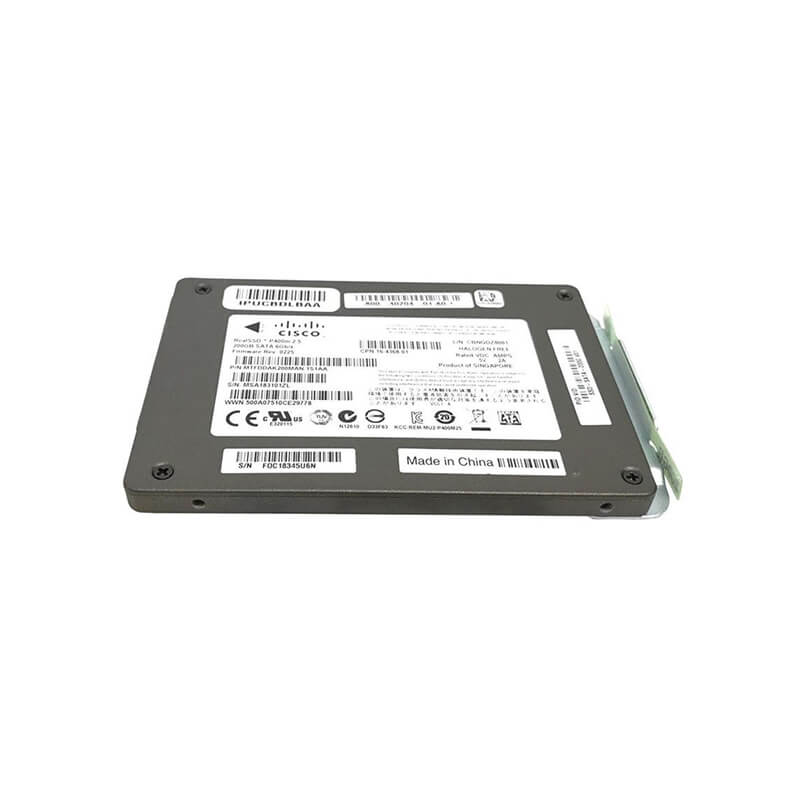 SSD-SATA-200G, Cisco SSD, 200GB Capacity/SATA Interface/NIM-SSD Compatible