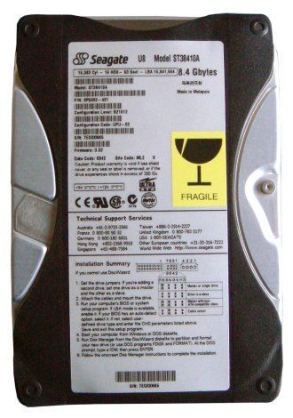 Seagate Medalist ST38410A Internal Hard Drive