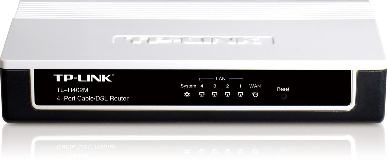TP-Link TL-R402M wired router Fast Ethernet Black, Silver