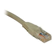 50FT CAT5E / CAT5 350MHZ MOLDED PATCH CABLE RJ45 M/M GRAY 50FT