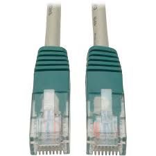 7FT CAT5E CAT5 MOLDED SNAGLESS CROSSOVER PATCH CABLE RJ45 GRAY 7FT