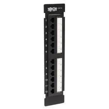 12-PORT CAT5E CAT5 RACKMOUNT PATCH PANEL 568B 110 PUNCH 1URM TAA