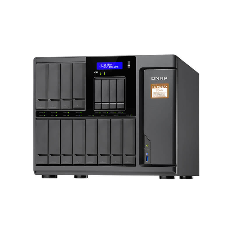 QNAP TS-1635AX NAS 16-Bay Marvell ARMADA 8040 Quad-Core 4GB DDR4 – TS-1635AX-4G