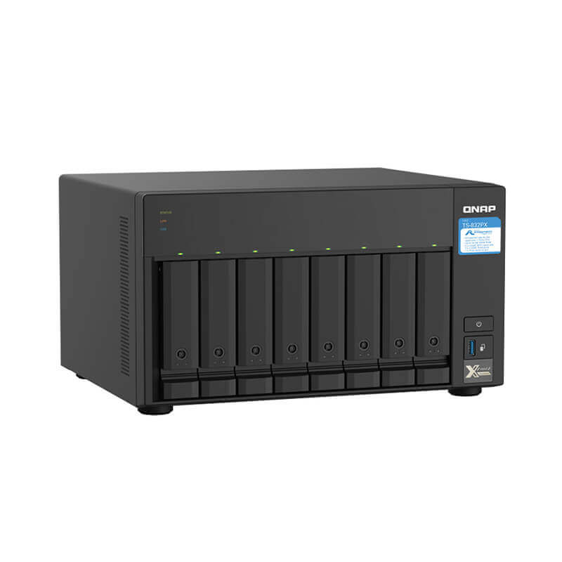 QNAP TS-832PX-4G 8-Bay NAS, 4GB DDR4, 1.7GHz Quad-Core