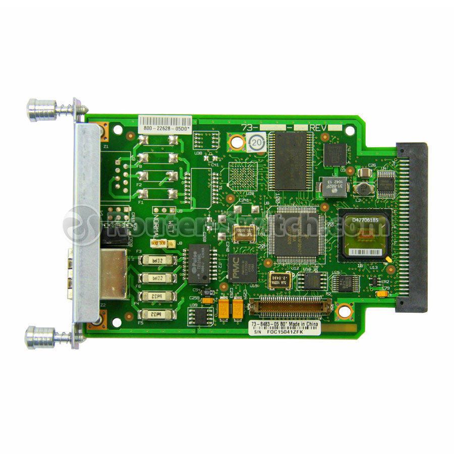 VWIC2-2MFT-T1/E1, Cisco VWIC2-2MFT Multiflex Trunk Voice/WAN Interface Card, 2 Ports, T1/E1, 2nd Gen