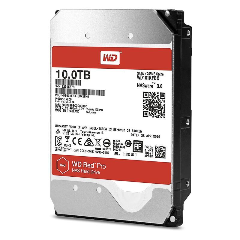 WD Red Pro 10TB NAS Internal Hard Drive