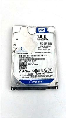 Western Digital Blue 1TB 2.5-Inch SATA 6Gb/s HDD WD10JPVX-60JC3T1