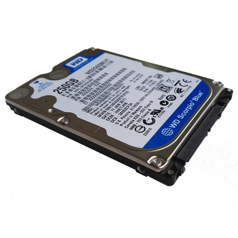 Western Digital Scorpio Blue 250GB 2.5-inch Internal Hard Drive (WD2500BEVT)