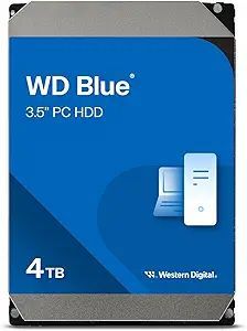Western Digital WD Blue 4TB HDD WD40EZAX | 3.5 Inch Desktop Hard Drive 5400 RPM