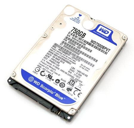 Western Digital WD7500BPVT 2.5" SATA Hard Drive