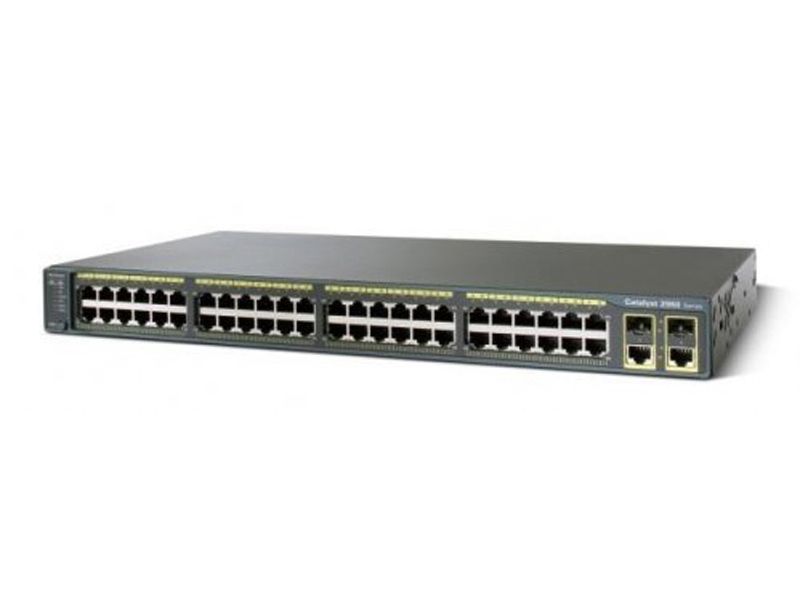 WS-C2960-48TC-L, Cisco Catalyst Switch, 48x10/100 ports/2xSFP/LAN Base Image