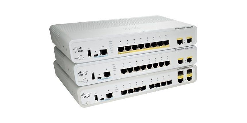 WS-C2960CG-8TC-L, Cisco Catalyst 2960C Switch, 8xGE/2xDual Uplink/LAN Base