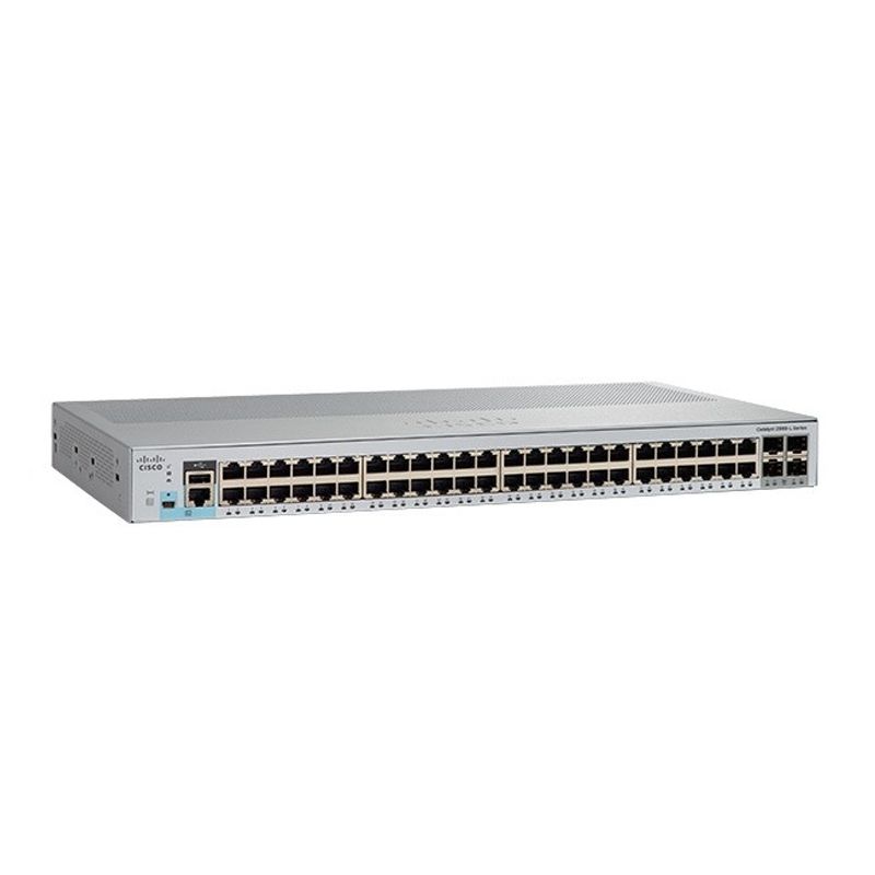 WS-C2960L-48TS-LL, Cisco Catalyst 2960L Switch, 48xGE/4x1G SFP/LAN Lite