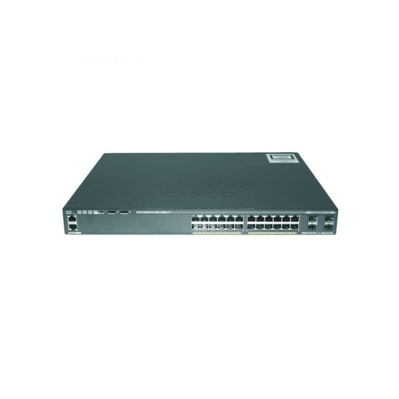 WS-C2960X-24PS-L, Cisco Catalyst 2960-X Switch, 24xPoE+ 370W/4x1G SFP/LAN Base