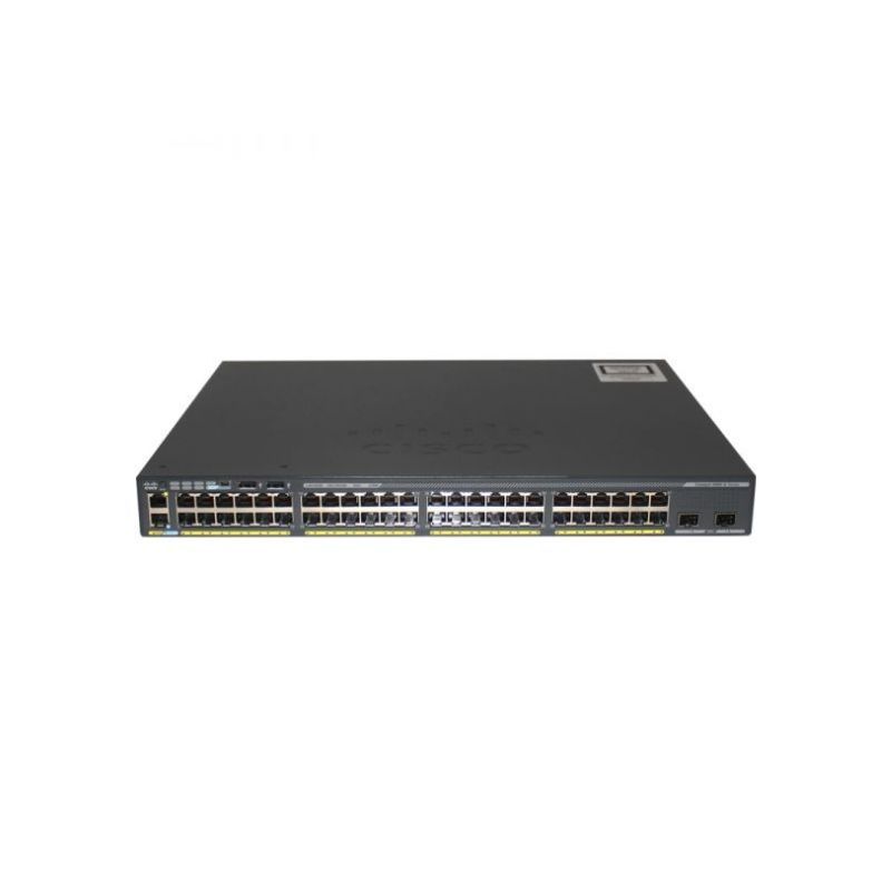WS-C2960X-48LPD-L, Cisco Catalyst 2960-X Switch, 48x1GE PoE/2x10GE SFP+/370W PoE