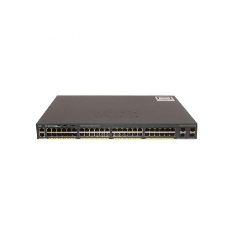 WS-C2960X-48LPS-L, Cisco Catalyst 2960-X Switch, 48xGigE PoE/370W/4x1G SFP