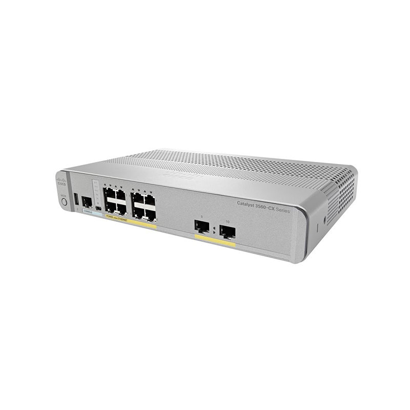 WS-C3560CX-8PT-S, Cisco Catalyst 3560-CX Switch, 8xPoE+ Ports/1G Uplinks/IP Base
