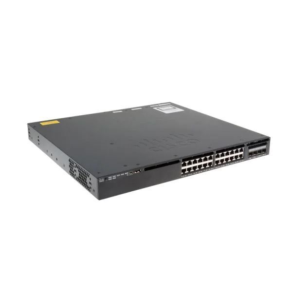 Cisco Catalyst 3650 24-port GigE PoE+ Switch with 2x10G Uplinks (IP Base)