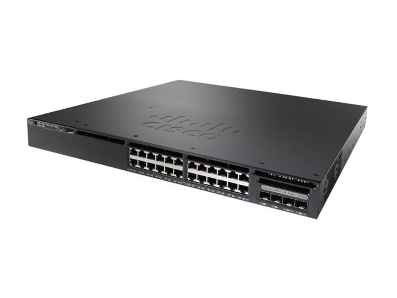 WS-C3650-24PS-S, Cisco Catalyst 3650 Switch, 24x1G Ethernet/4x1G SFP/PoE/Layer 3
