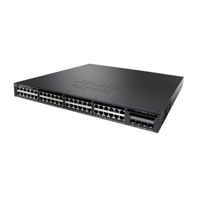 WS-C3650-48PD-S, Cisco Catalyst 3650 Switch, 48x1G POE+/2x10G/Layer 3