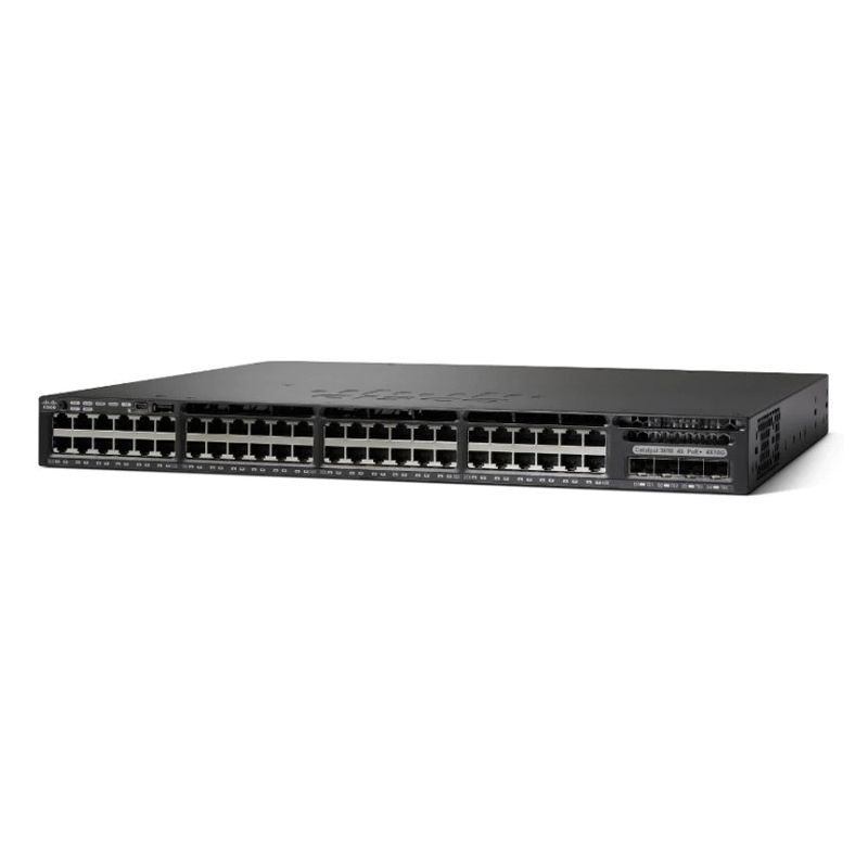 WS-C3650-48PS-L, Cisco Catalyst 3650 Switch, 48xPoE Ports/4x1G Uplink/LAN Base