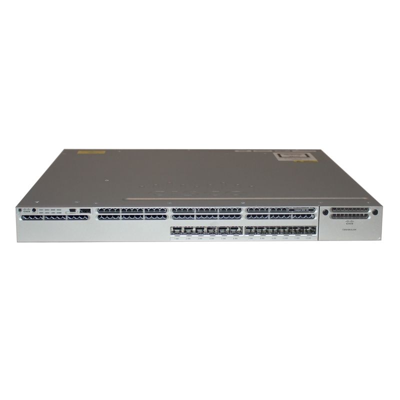 WS-C3850-12S-S, Cisco Catalyst Switch, 12 SFP/Layer 3/IP Base