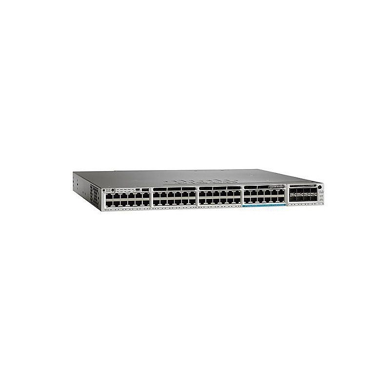 WS-C3850-48UW-S, Cisco Catalyst 3850 Switch, 48xUPOE/5 AP License/IP Base