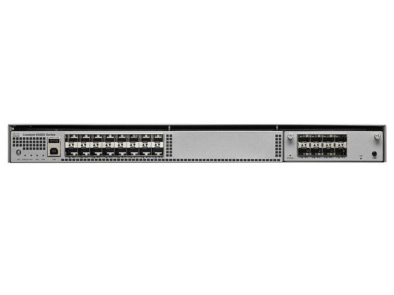 WS-C4500X-24X-ES, Cisco Catalyst 4500-X Switch, 24x10GE SFP+/Front to Back/No Power Supply