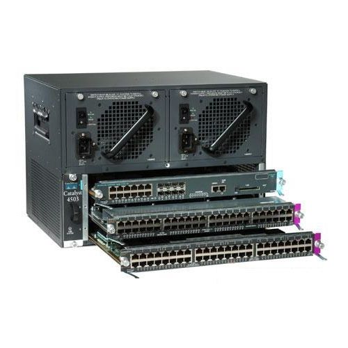 WS-C4503, Cisco Catalyst 4500 Switch Chassis, 3 Slots/Fan/No PSU