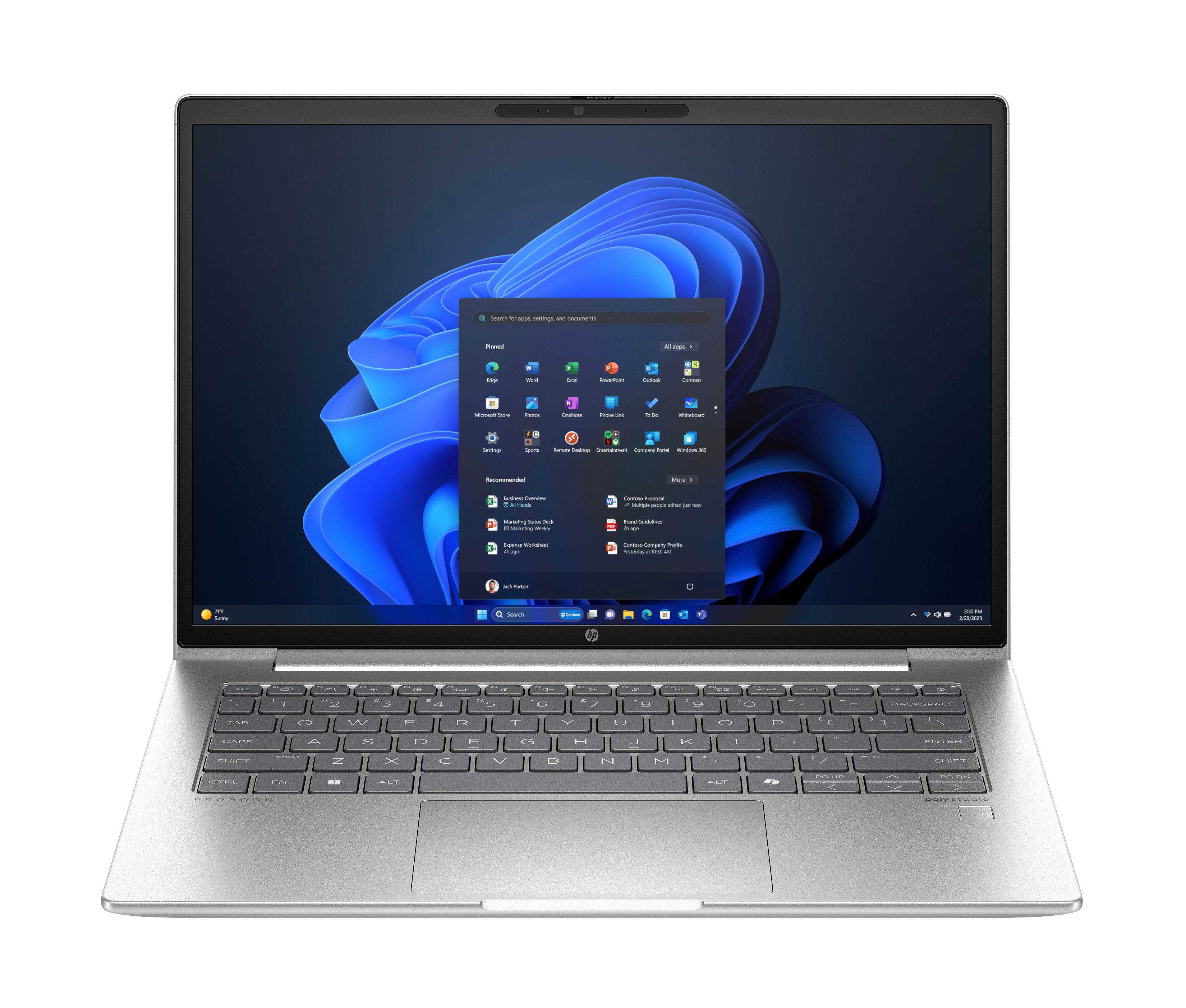 HP ProBook 440 G11 Intel Core Ultra 5 125U Laptop 35.6 cm (14") WUXGA 8 GB DDR5-SDRAM 256 GB SSD Wi-Fi 6E (802.11ax) Windows 11 Pro Silver