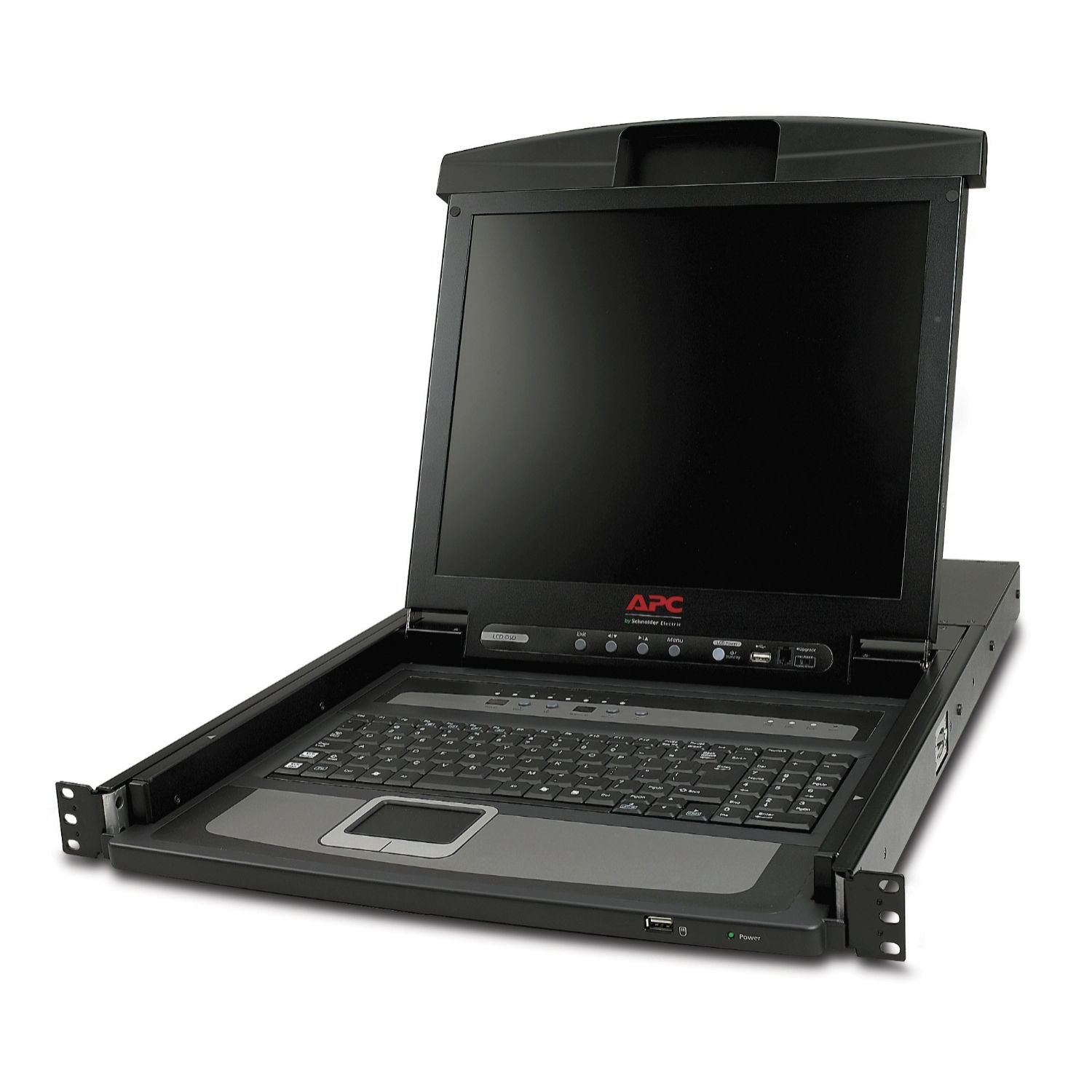 APC 17" Rack LCD Console with Integrated 8 Port Analog KVM Switch
