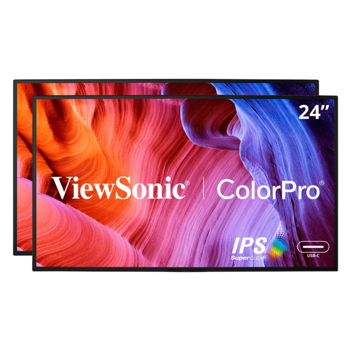 Viewsonic VP2468a_H2 computer monitor 61 cm (24") 1920 x 1080 pixels Full HD LED Black