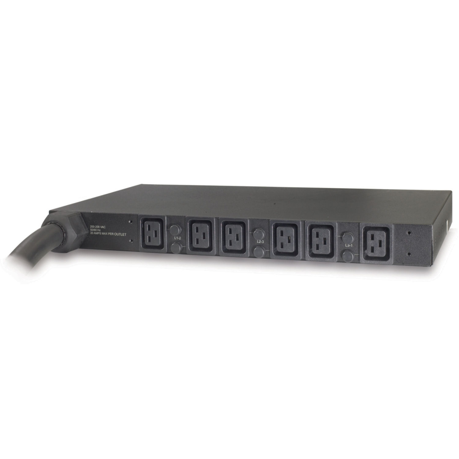 APC Rack PDU, Basic, 1U, 14.4kW, 208V, (6) C19