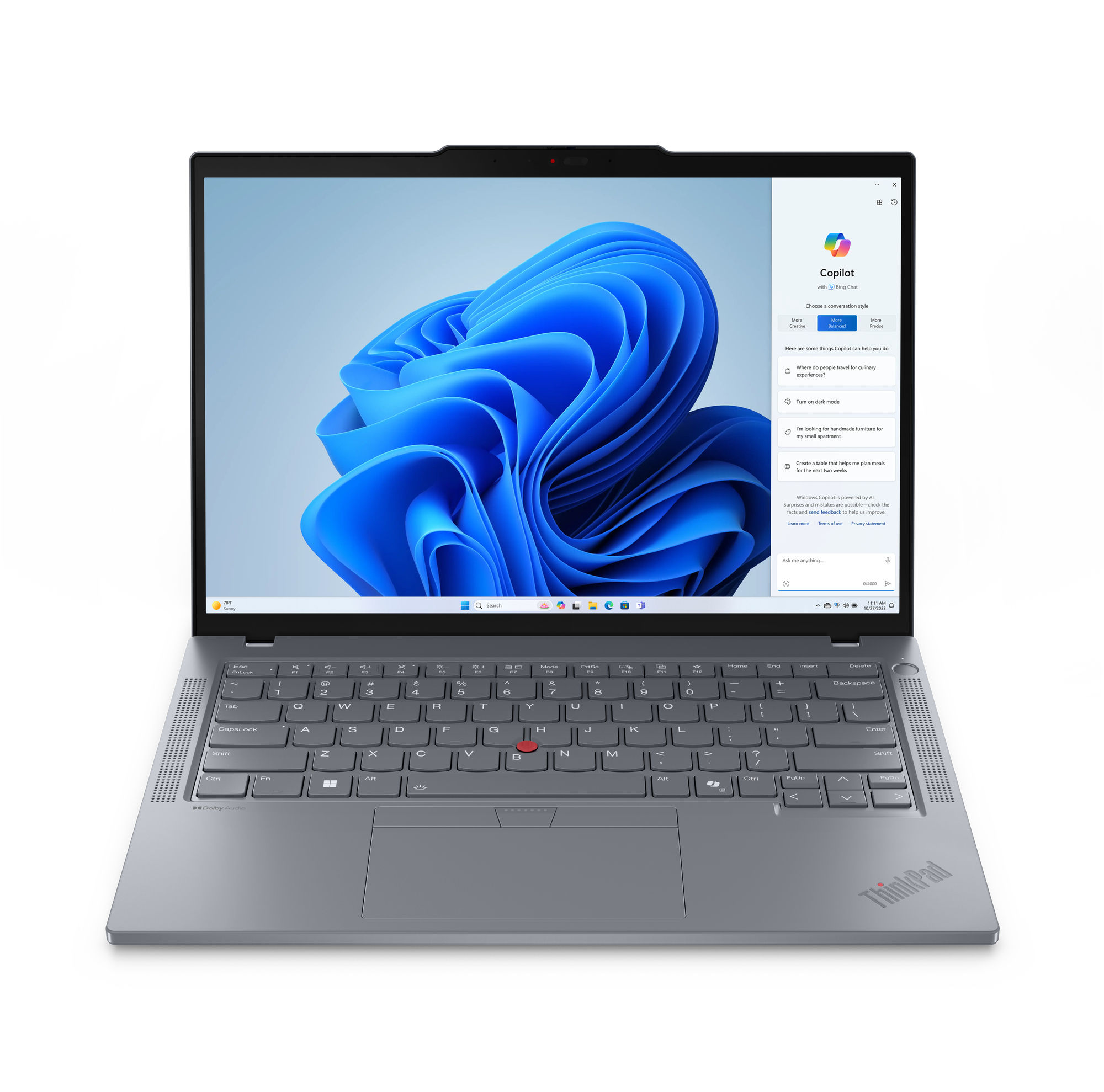 Lenovo ThinkPad T14 Gen 5 (AMD) AMD Ryzen™ 5 PRO 8540U Laptop 35.6 cm (14") WUXGA 16 GB DDR5-SDRAM 256 GB SSD Wi-Fi 6E (802.11ax) Windows 11 Pro Grey