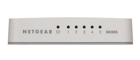NETGEAR GS205-100AUS network switch Unmanaged L2 Gigabit Ethernet (10/100/1000) White