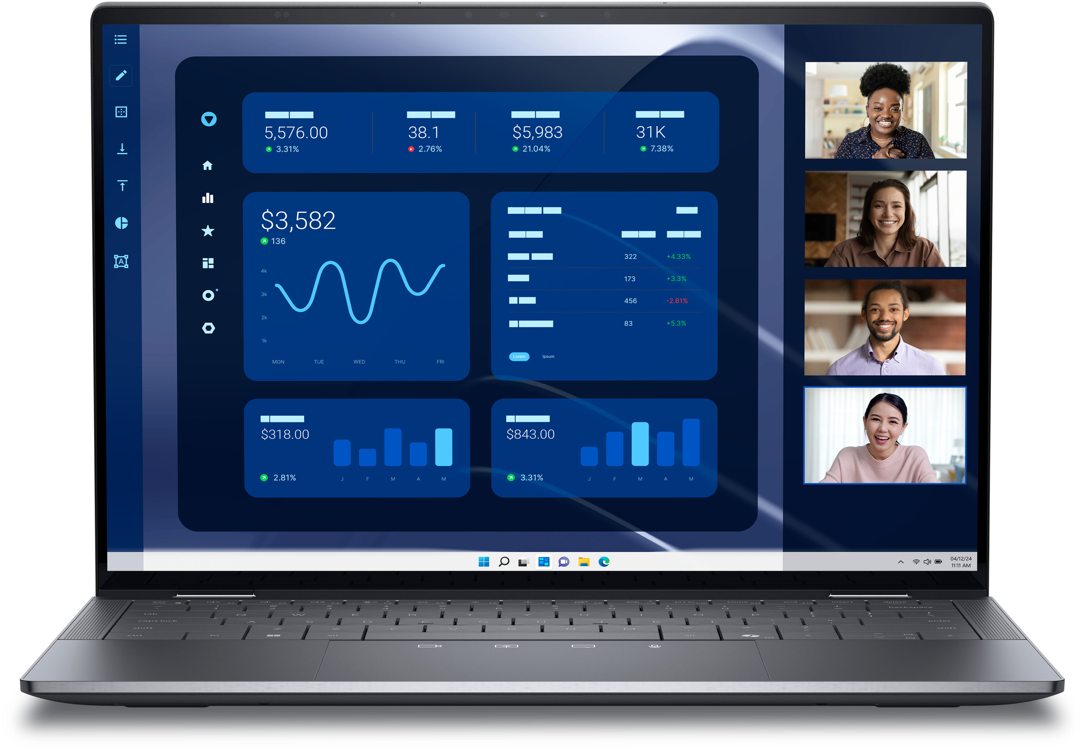 DELL Latitude 9450 2-in-1 Intel Core Ultra 7 165U Hybrid (2-in-1) 35.6 cm (14") Touchscreen Quad HD+ 16 GB LPDDR5x-SDRAM 256 GB SSD Wi-Fi 7 (802.11be) Windows 11 Pro Black