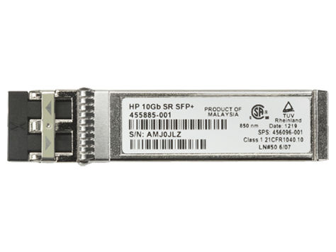 HP 10GBE SFP+ SR 2nd network transceiver module Fiber optic 10000 Mbit/s SFP+ 850 nm