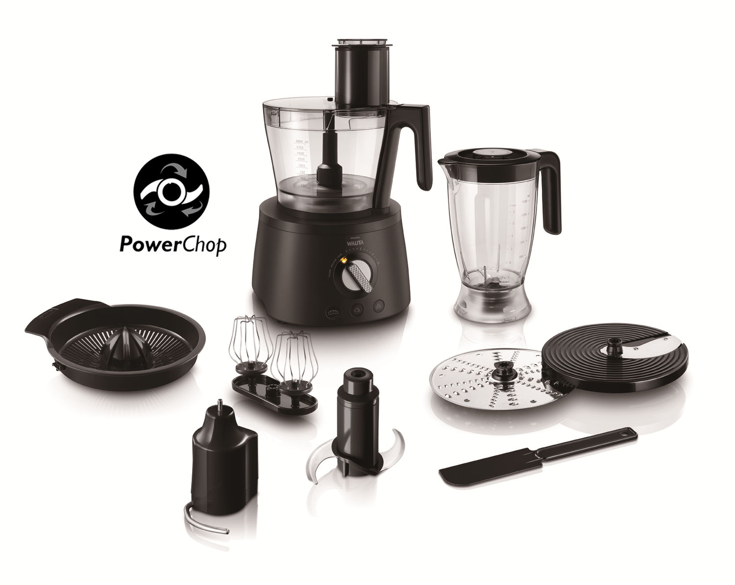 Philips Walita Avance Collection RI7776/90 food processor 1000 W Black
